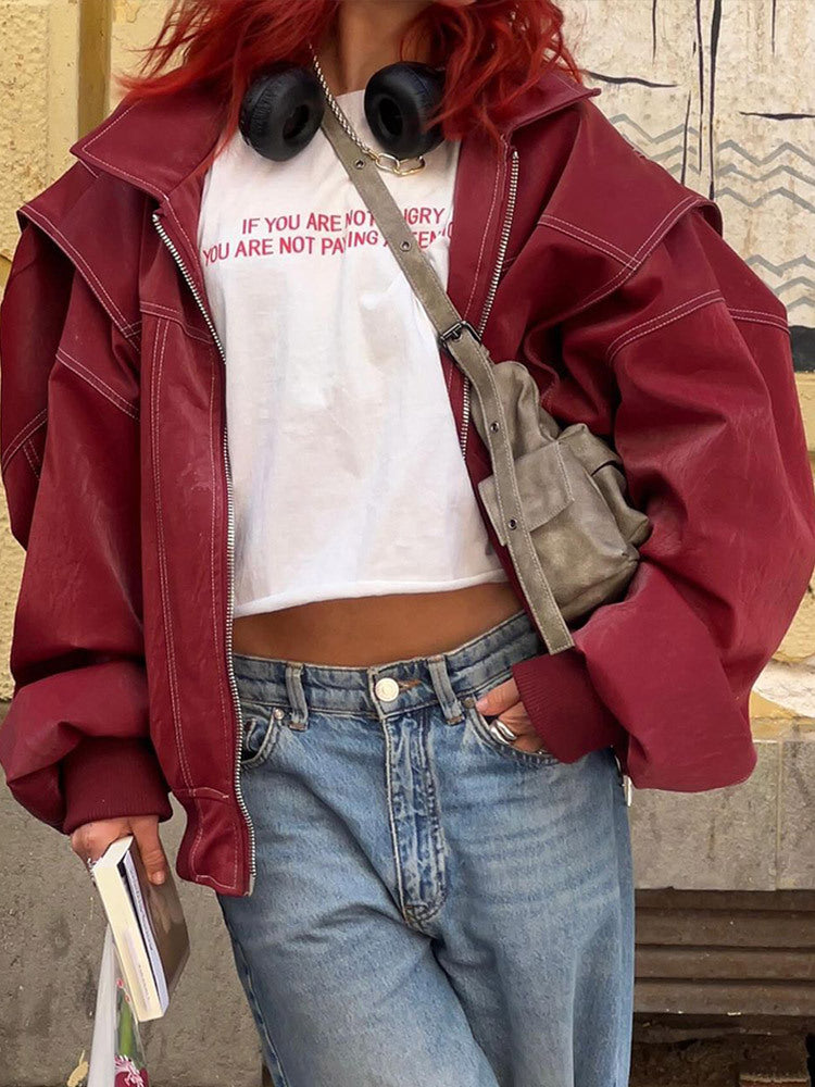 Oversized Stitched Jacket Coat