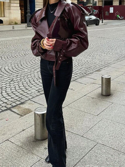 Timeless Red Leather Jacket