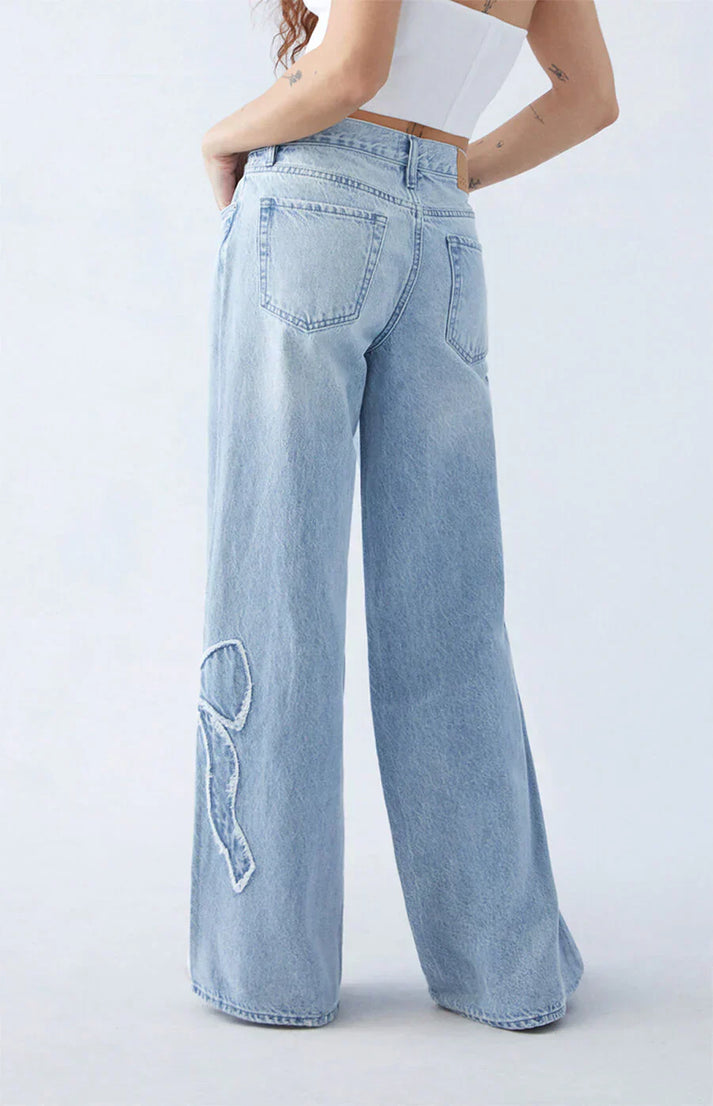 Chic Comfort Bow Jeans
