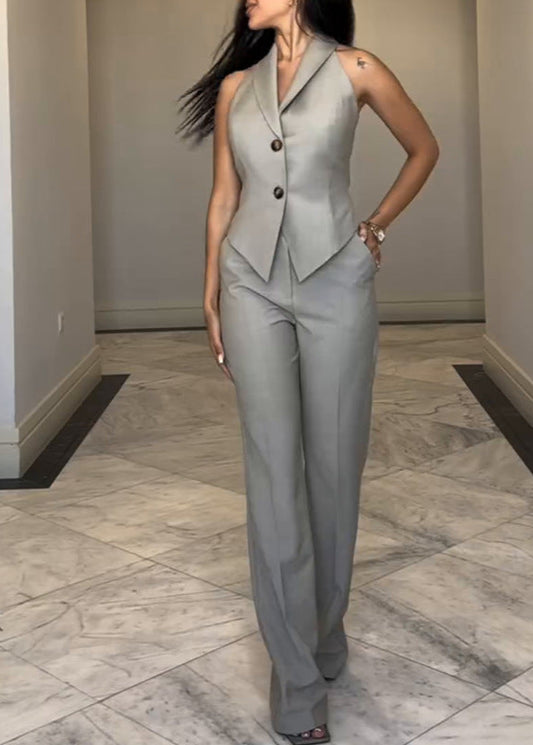 Sleek Style Vest & Pants Combo