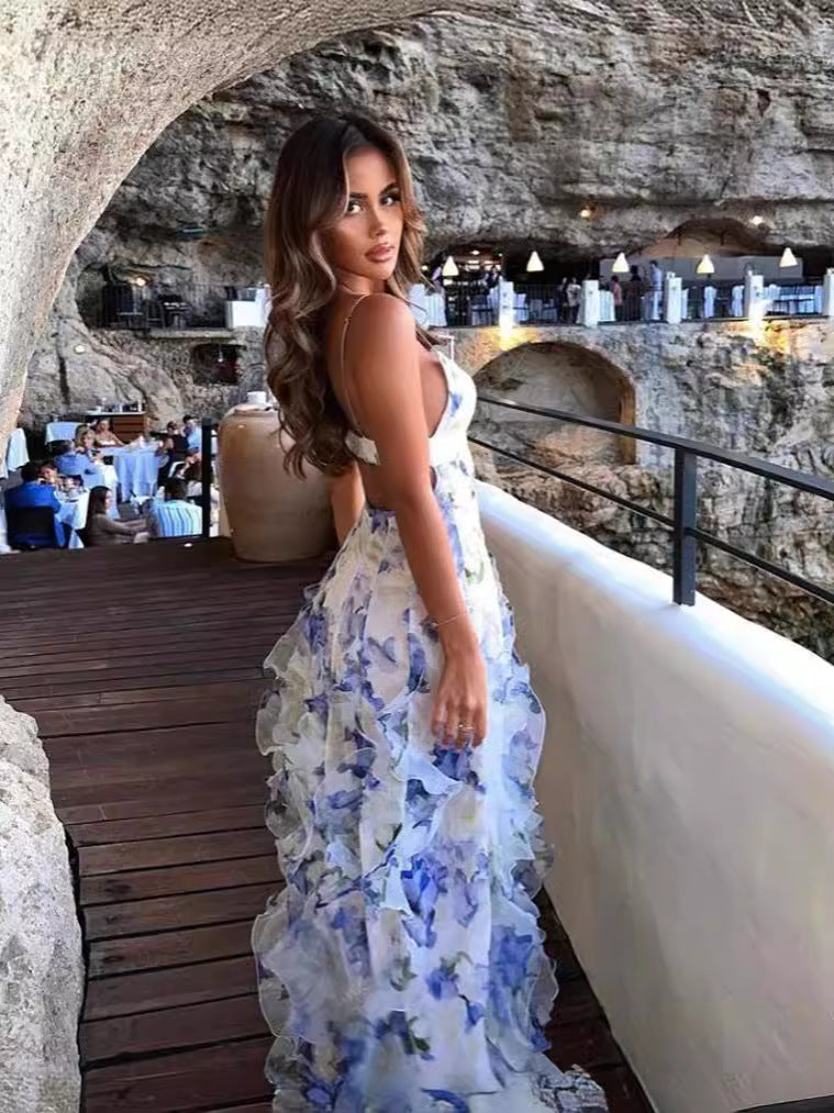 Dreamy Floral Off-Shoulder Gown