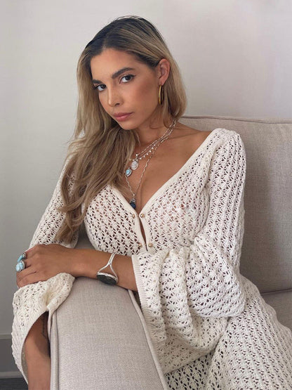 Dreamy White Crochet Dress