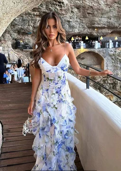 Dreamy Floral Off-Shoulder Gown