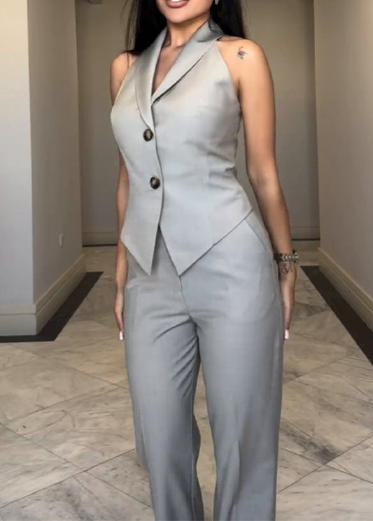 Sleek Style Vest & Pants Combo