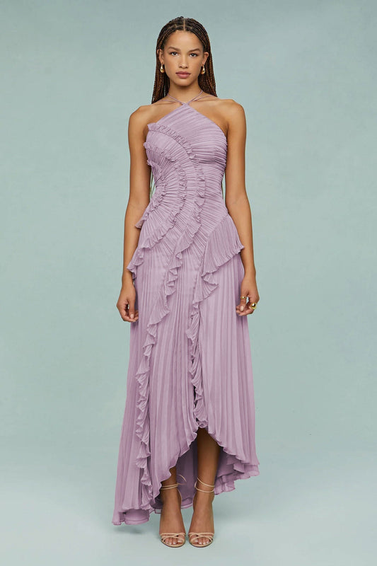Ethereal Pleated Strappy Dress