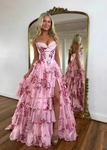 Elegant Strapless Evening Dress