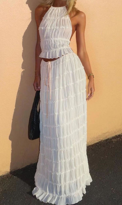 Glamour Backless Skirt Set