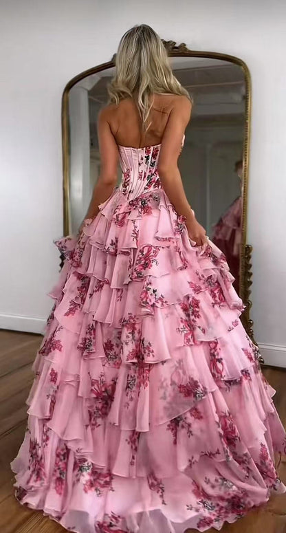 Elegant Strapless Evening Dress