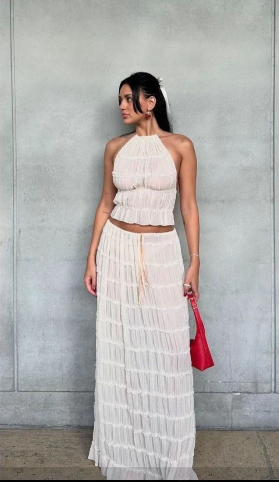 Glamour Backless Skirt Set